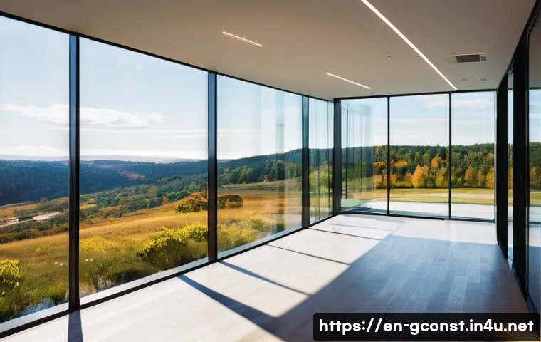 친환경건설기사 필수 소프트웨어 - **Prompt:** A sleek, modern, sustainable building with expansive windows, integrated into a natural ...